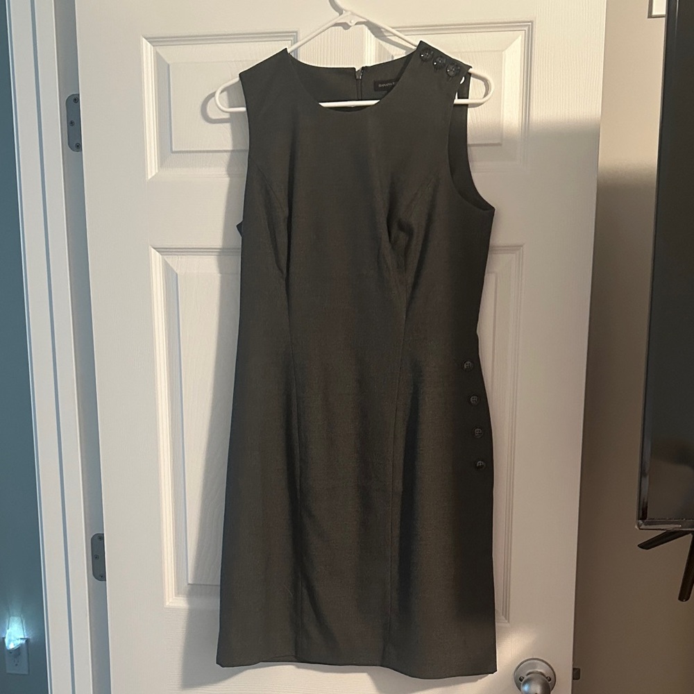 Banana Republic Charcoal Midi Dress